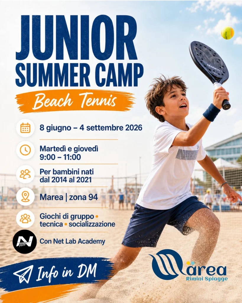 junior-summer-camp-2026-marea-rimini-spiagge